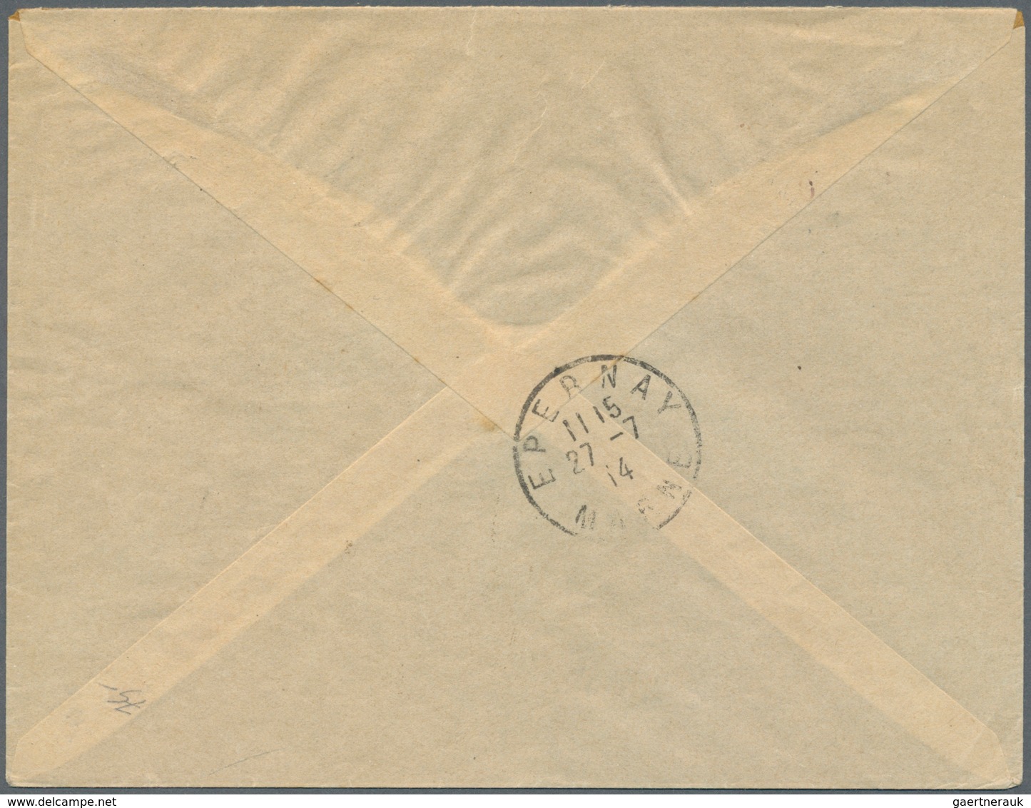 12326 Obersenegal-Niger: 1914, Registered Letter With 25 And 75 Cent. From BAMAKO B.P. 31 JUIL 14 To Franc - Sonstige & Ohne Zuordnung