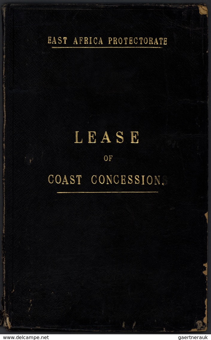 12339 Ostafrikanische Gemeinschaft: 1925 Printed (1915) And Tied "East Africa Protectorate / Lease Of Coas - Afrique Orientale Britannique