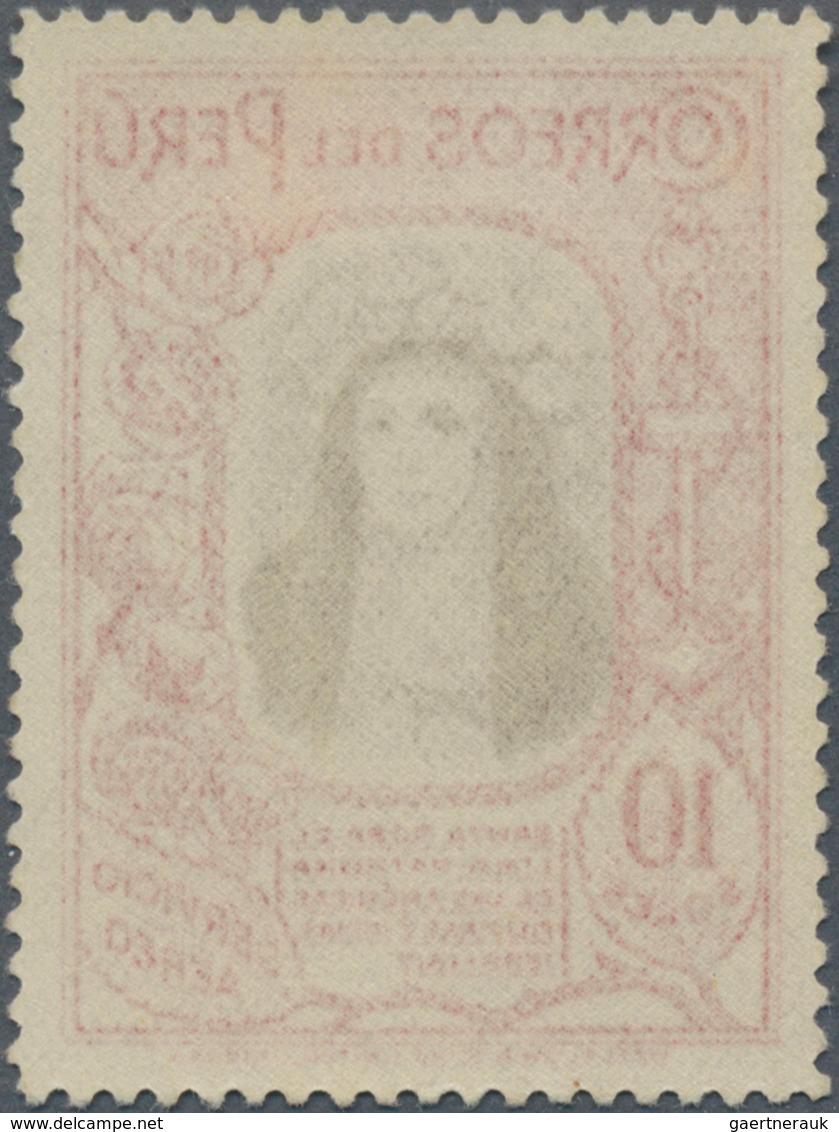 12369 Peru: 1936 AIR 10s. Brown & Carmine, Mint Never Hinged, Fresh And Very Fine. Scarce, And Difficult T - Peru