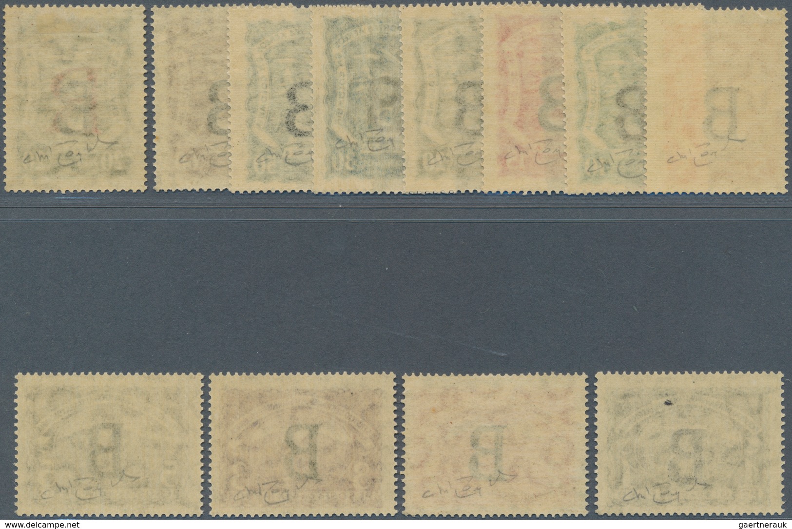 12421 SCADTA - Länder-Aufdrucke: 1923, BELGIUM: Colombia Airmail Issue With Black Opt. 'B' Complete Set Of - Avions