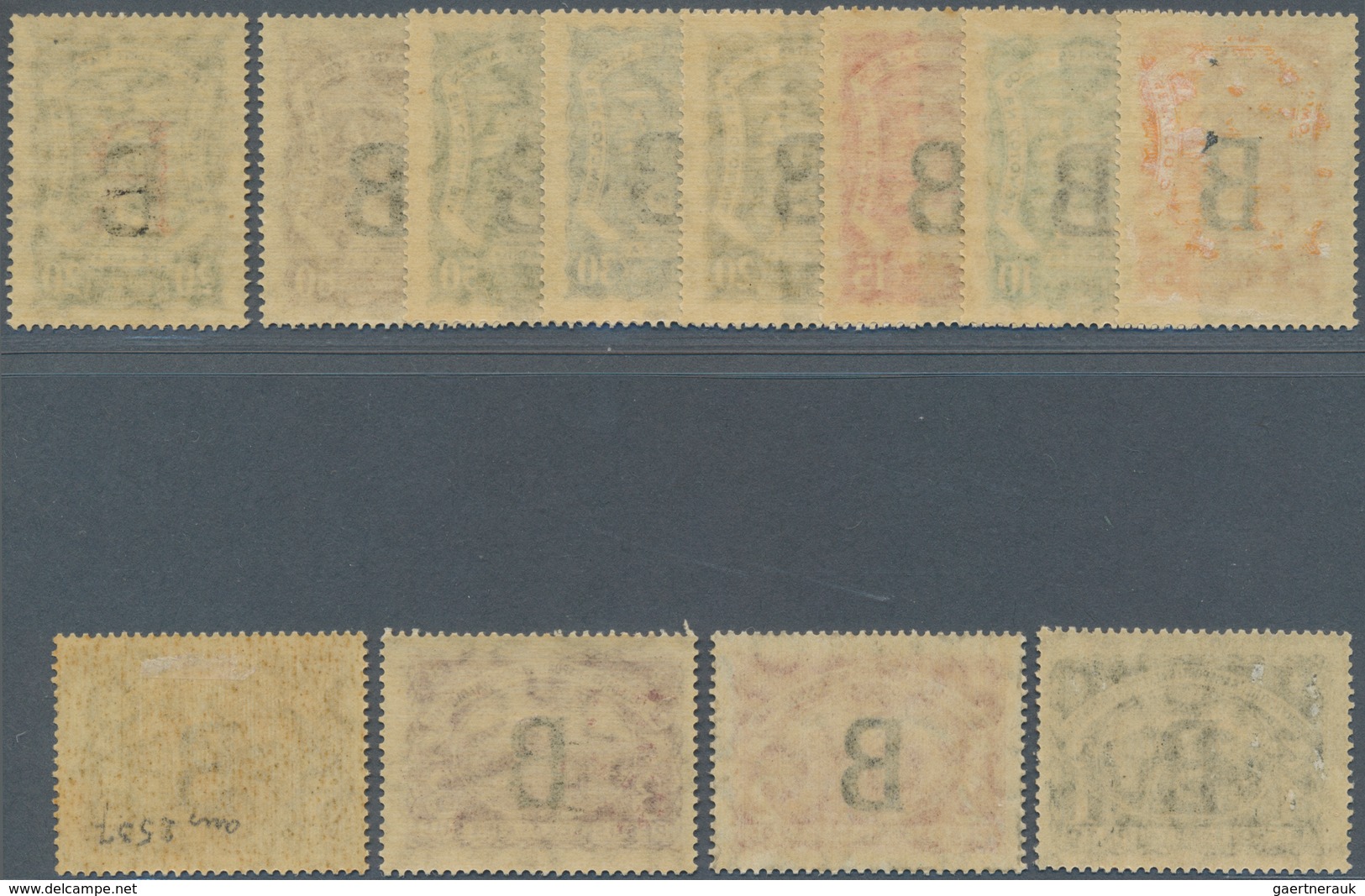 12422 SCADTA - Länder-Aufdrucke: 1923, BELGIUM: Colombia Airmail Issue With Black Opt. 'B' Complete Set Of - Flugzeuge