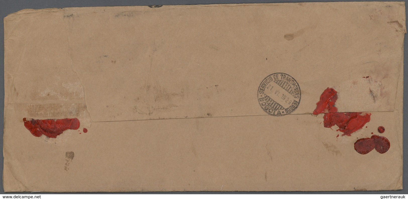 12431 SCADTA - Länder-Aufdrucke: 1929, Bank Letter From NEW YORK Franked With 10 C. Monroe With Label "BY - Aerei