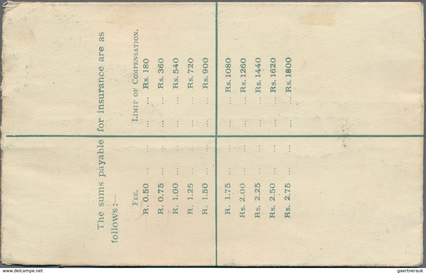 12443 Seychellen: 1916, 12 C Blue KEVII Registered Pse (formate G), Uprated With 6 C Carmine-red KGV, Sent - Seychelles (...-1976)