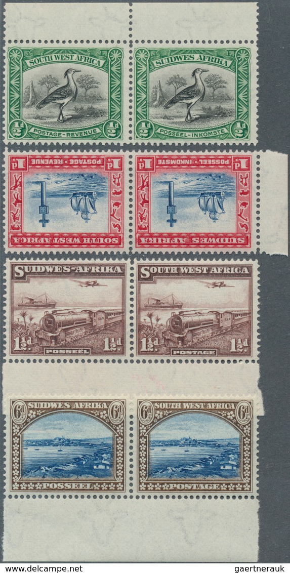 12500 Südwestafrika: 1931, Landscapes ½ D To 20 Sh Complete Set Of 14 Values (without Airmail Stamps) In P - Afrique Du Sud-Ouest (1923-1990)