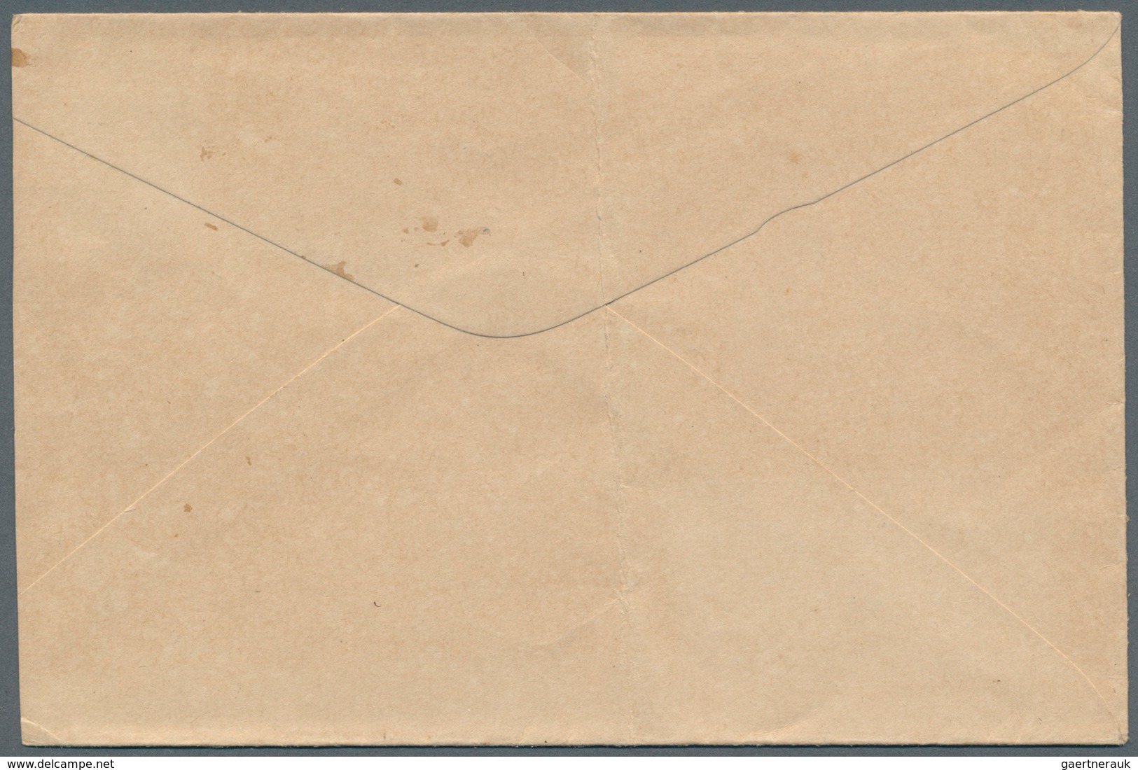 12512 Tahiti: 1907. Unpaid Envelope Front The Cook Islands (right Side Shorthend, Vertical Fold) Addressed - Tahiti