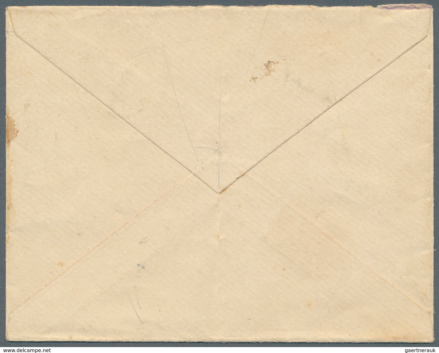 12514 Tahiti: 1908. Unpaid Envelope (vertical Fold, Toned, Opening Faults) Addressed To Papeete With 'T' H - Tahiti