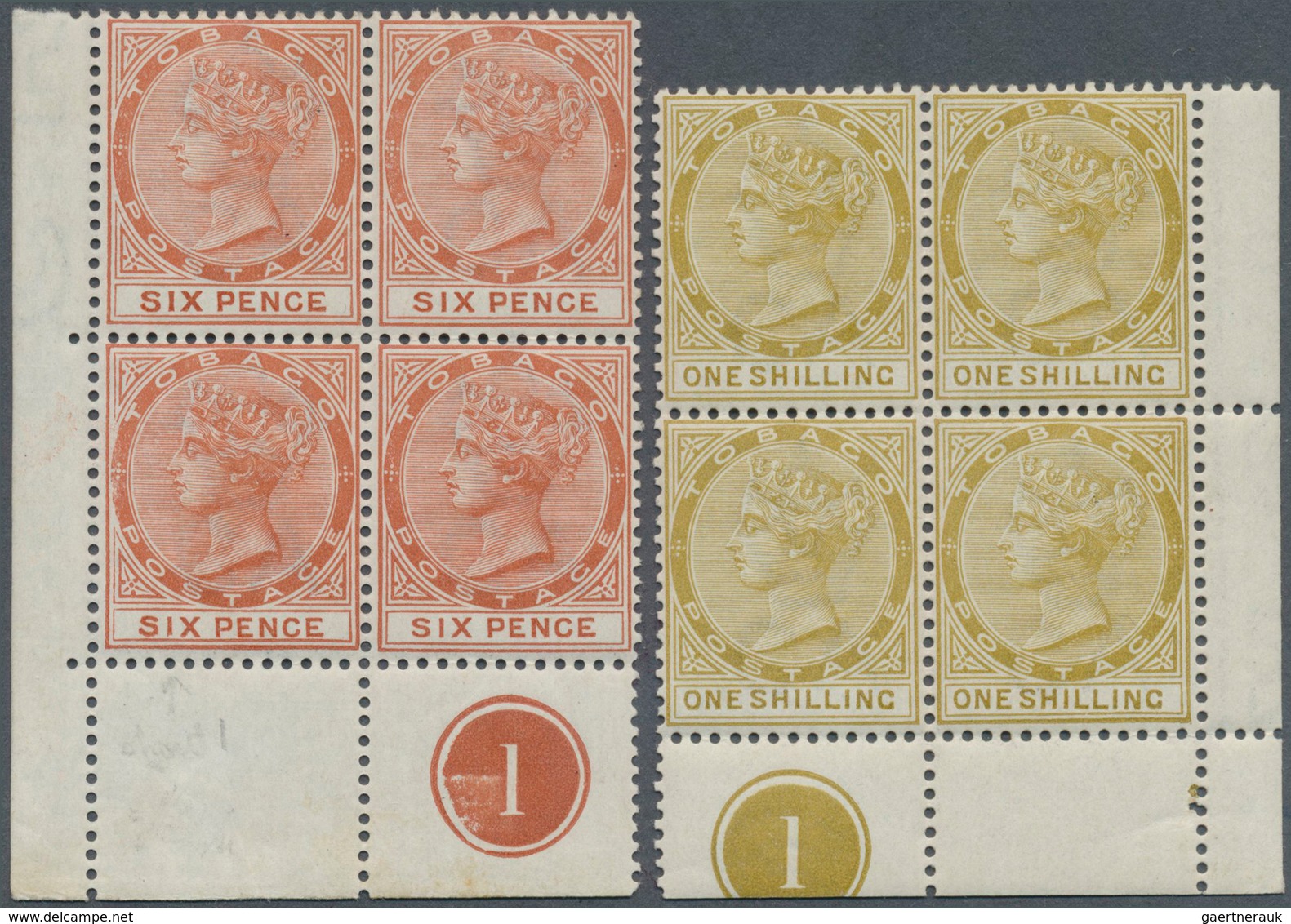 12523 Tobago: 1885/1894, QV Colour Changes And New Values With Crown CA Wmk. Five Different Stamps ½d. Dul - Trinité & Tobago (1962-...)