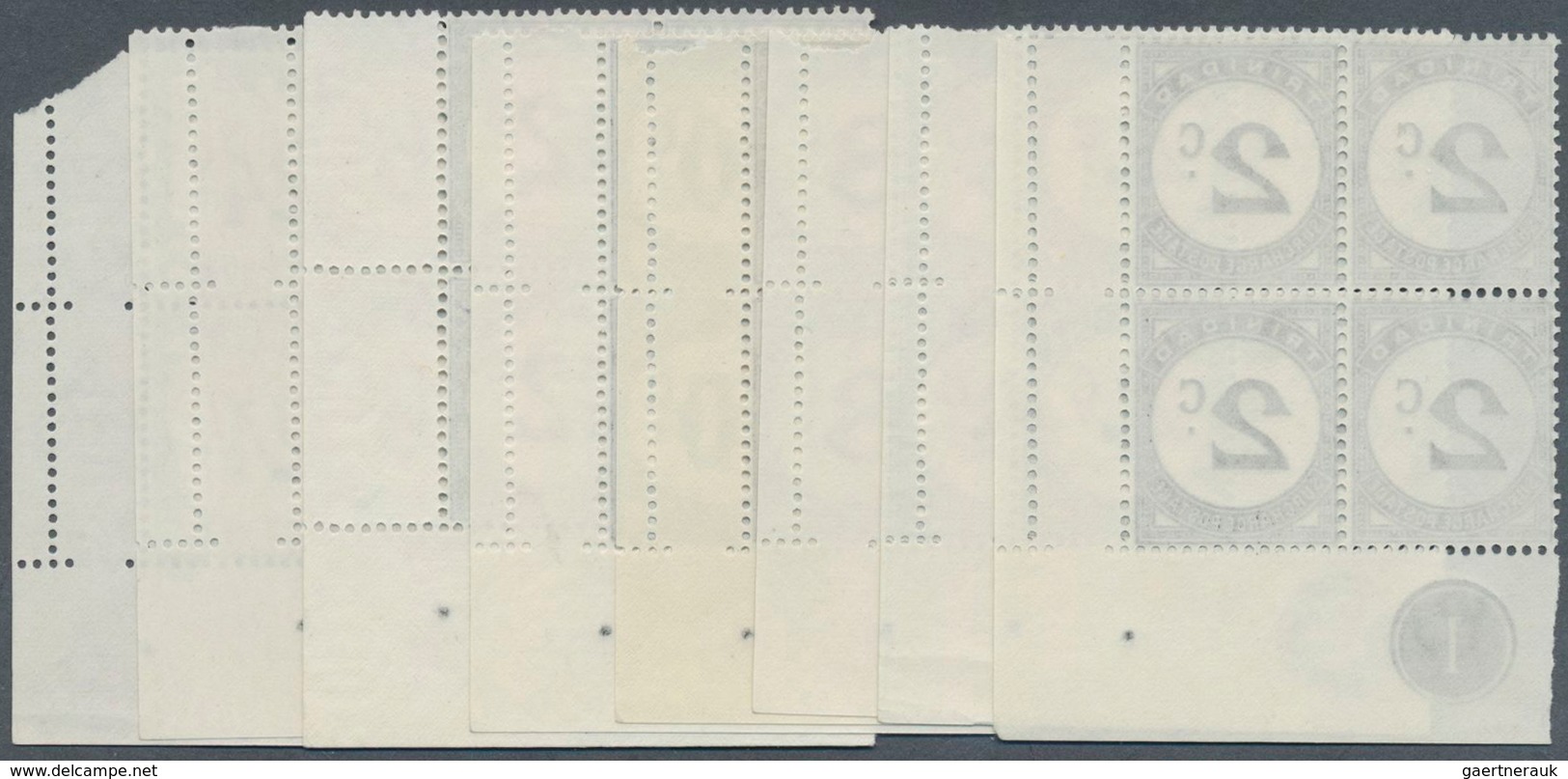 12546 Trinidad Und Tobago - Portomarken: 1947/1958, TRINIDAD: Postage Dues Complete Set Of Eight 2c. To 24 - Trinité & Tobago (1962-...)