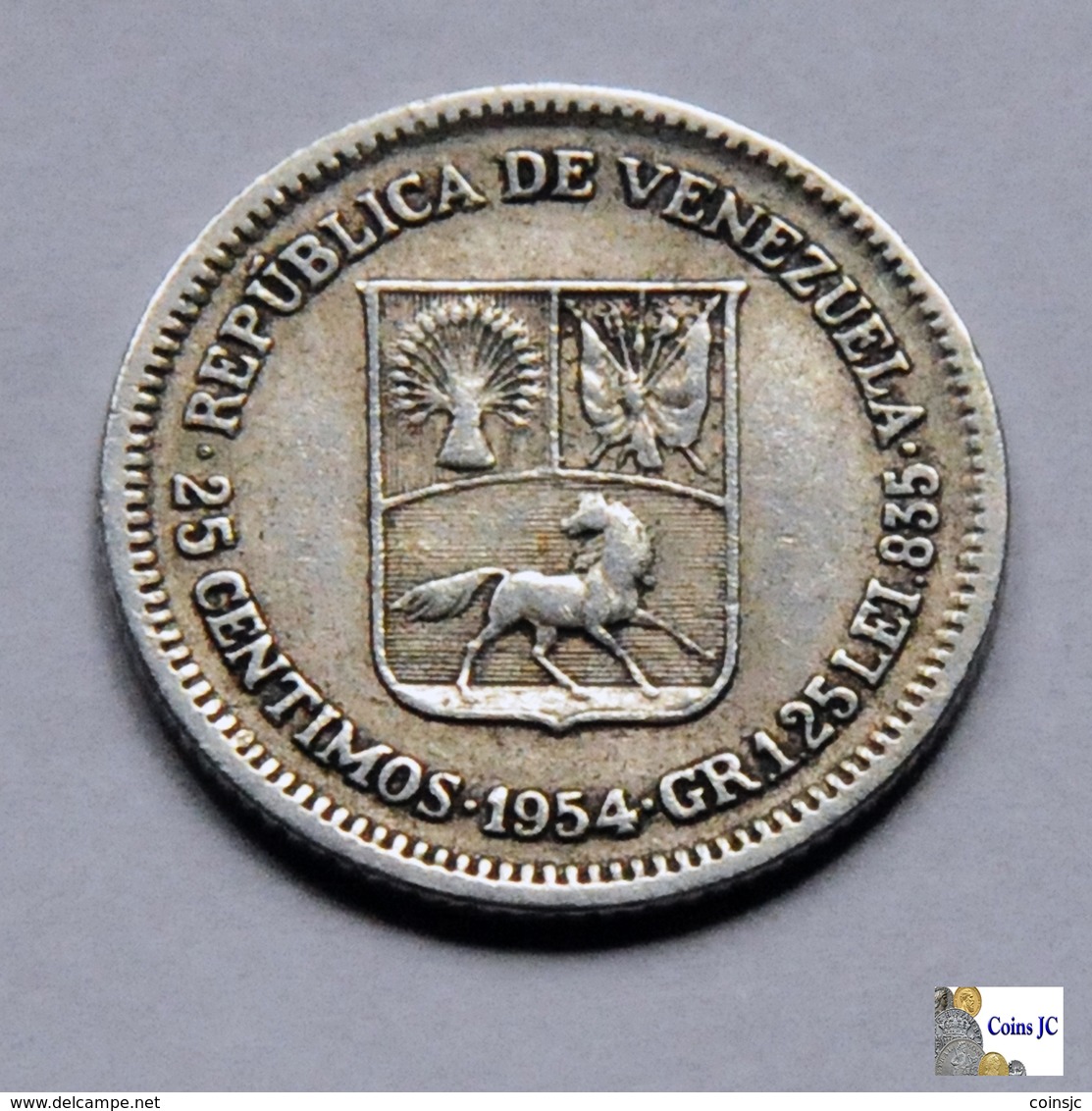 Venezuela - 25 Céntimos - 1954 - Venezuela