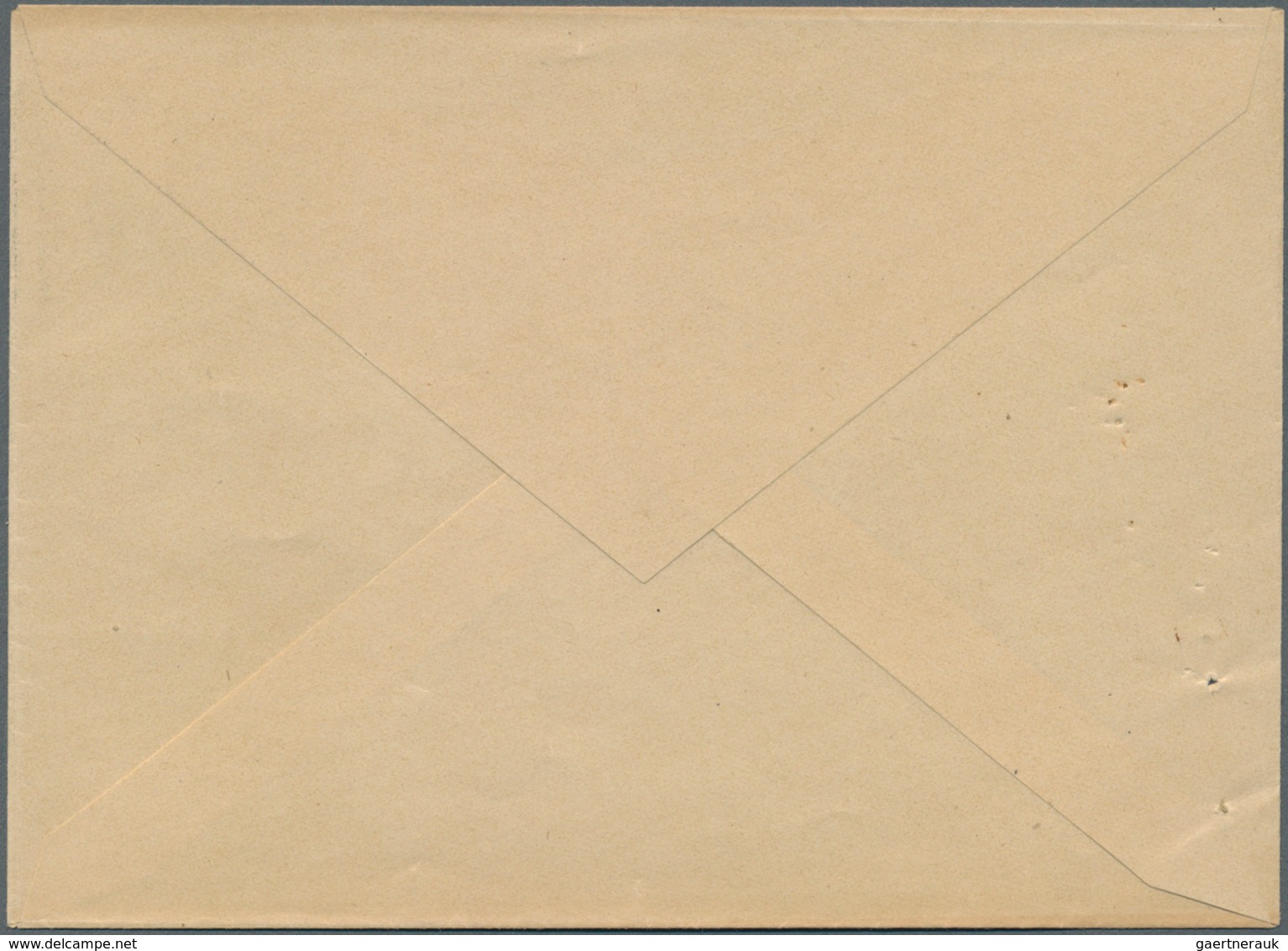 12561 Tunesien: 1906. Essay For Envelope With Postage Die "Plowmen" 10c Black, Two Pin Holes On The Left, - Tunisie (1956-...)