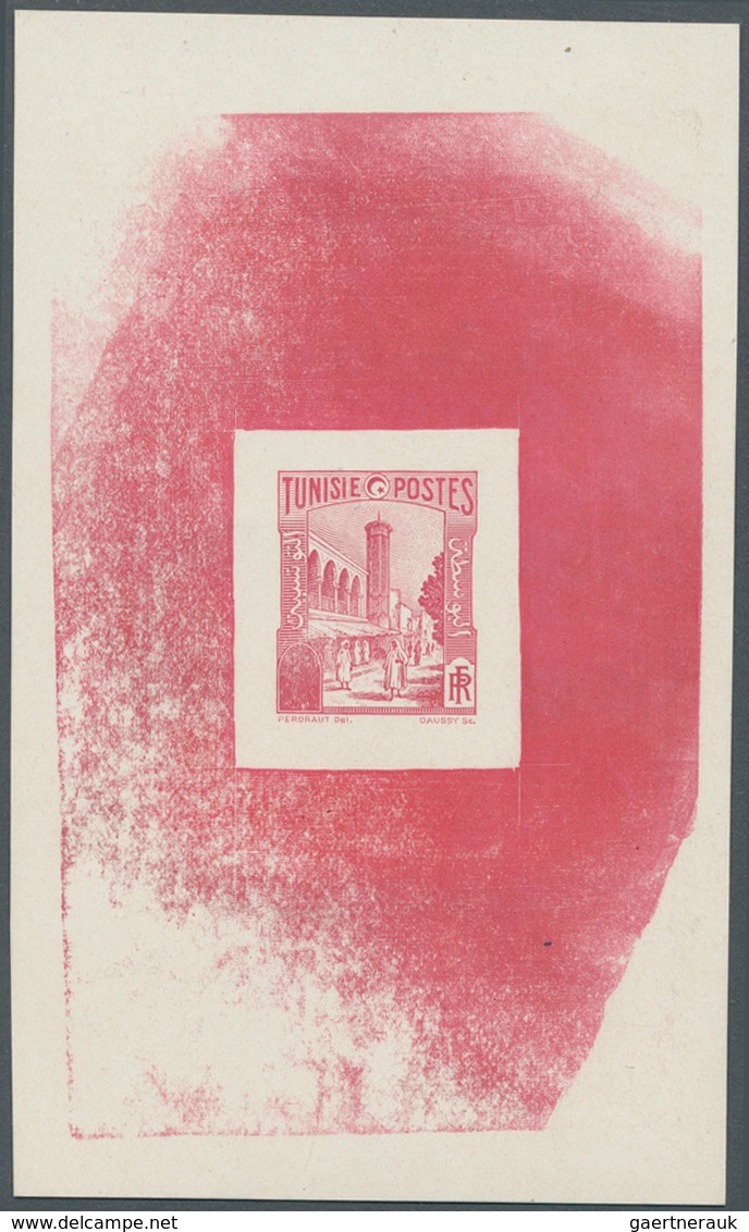 12579 Tunesien: 1931, Definitives "Views Of Morocco", Design "Mosquee Halfaouine", Archive Proof In Rose-r - Tunesien (1956-...)