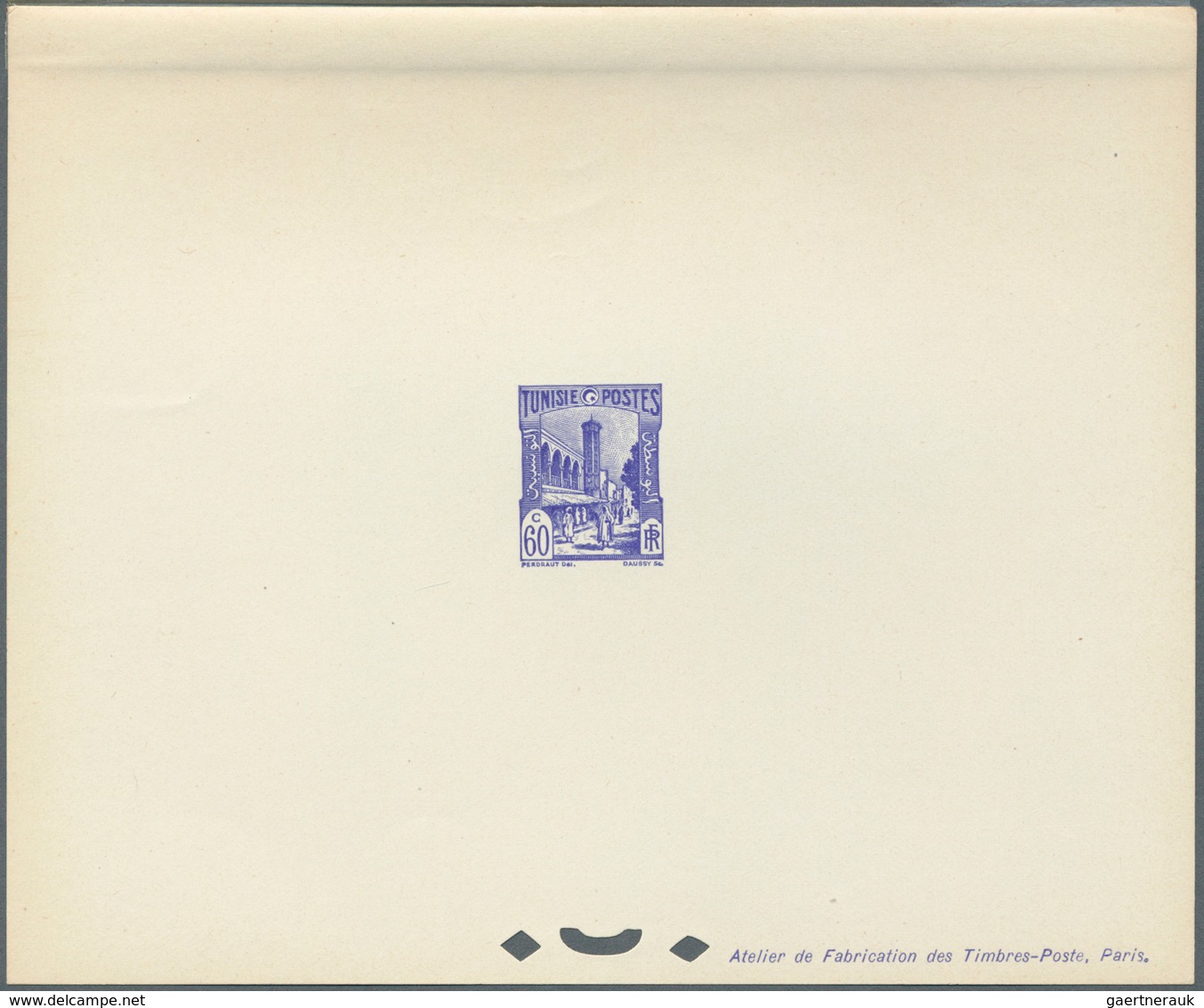 12583 Tunesien: 1940/1948, Definitives "Views Of Tunisia", Design "Halfaouine Mosque", Group Of 17 Epreuve - Tunisie (1956-...)