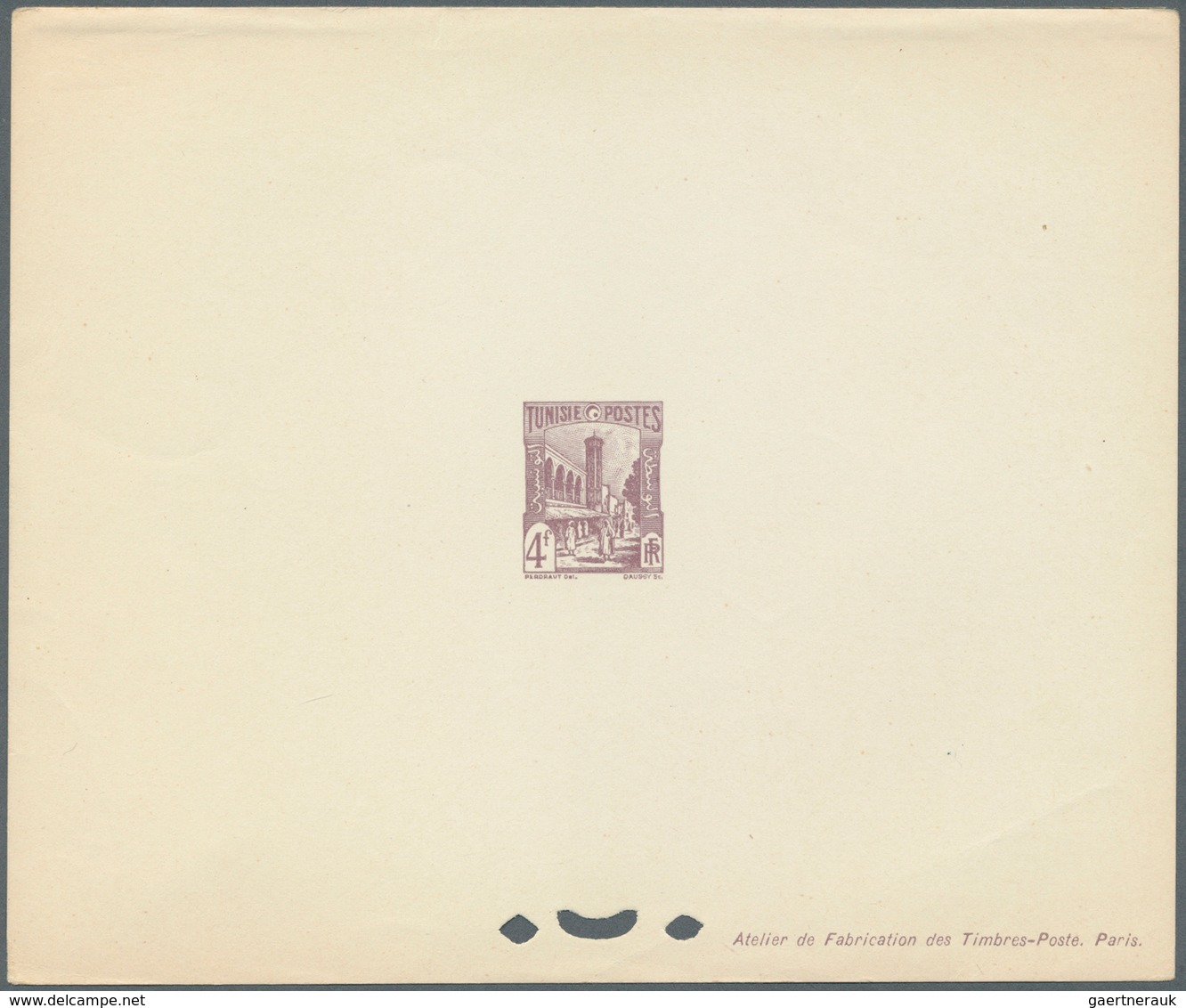 12583 Tunesien: 1940/1948, Definitives "Views Of Tunisia", Design "Halfaouine Mosque", Group Of 17 Epreuve - Tunisie (1956-...)