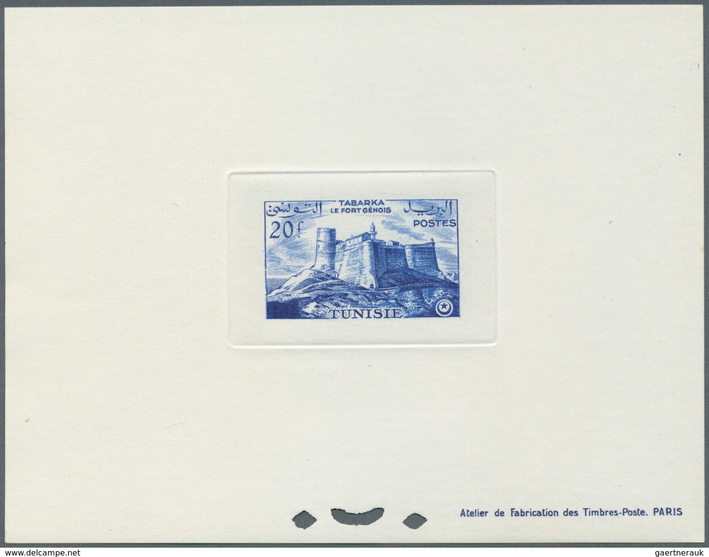 12589 Tunesien: 1956, Definitves "Tourism" (Views o Tunisia), 50c. to 75fr., set of 17 epreuve de luxe and