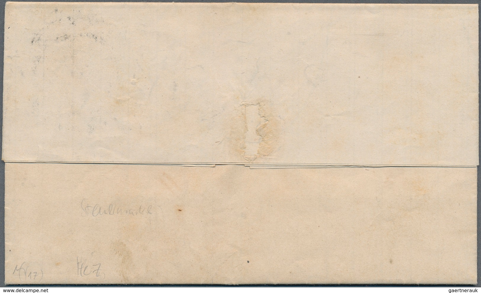 12626 Venezuela - Stempelmarken: 1882, Revenue 25 C Yellow Perforated, Used As Postal Stamp On Folded Enti - Venezuela