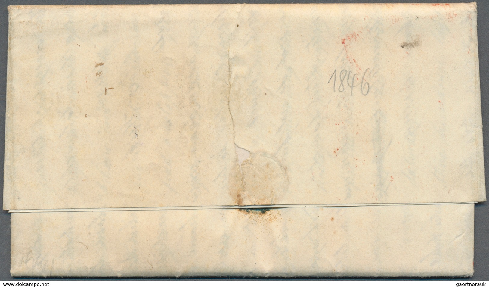 12633 Vereinigte Staaten Von Amerika - Stampless Covers: PALMYRA 1846, Two Complete Stampless Entire Cover - …-1845 Préphilatélie