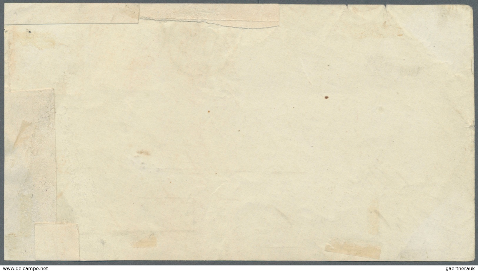12640 Vereinigte Staaten Von Amerika: 1860, 24c. Grey On Front Of Cover (lower Right Corner Missing), Fain - Autres & Non Classés
