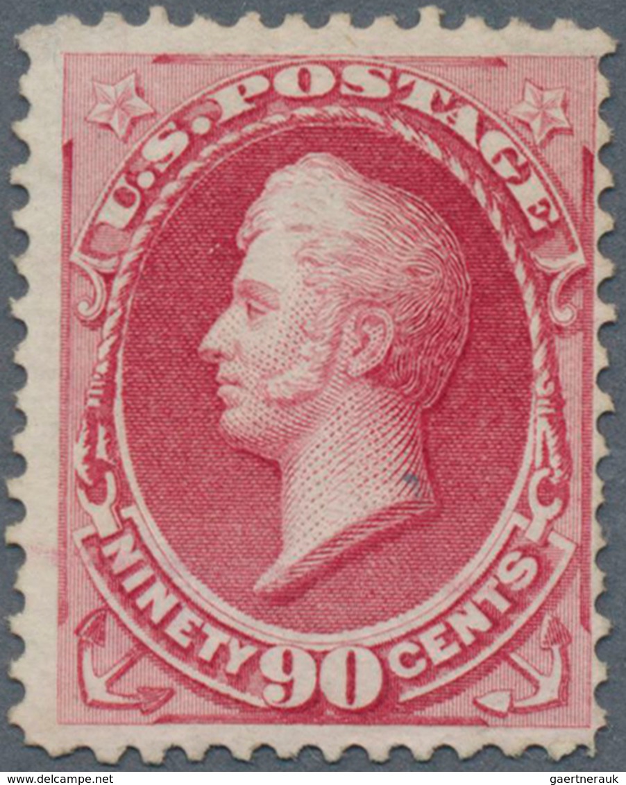 12650 Vereinigte Staaten Von Amerika: 1870, 90 C. Lilac-carmine, Perf 12,unused Without Grill And Gum Othe - Autres & Non Classés