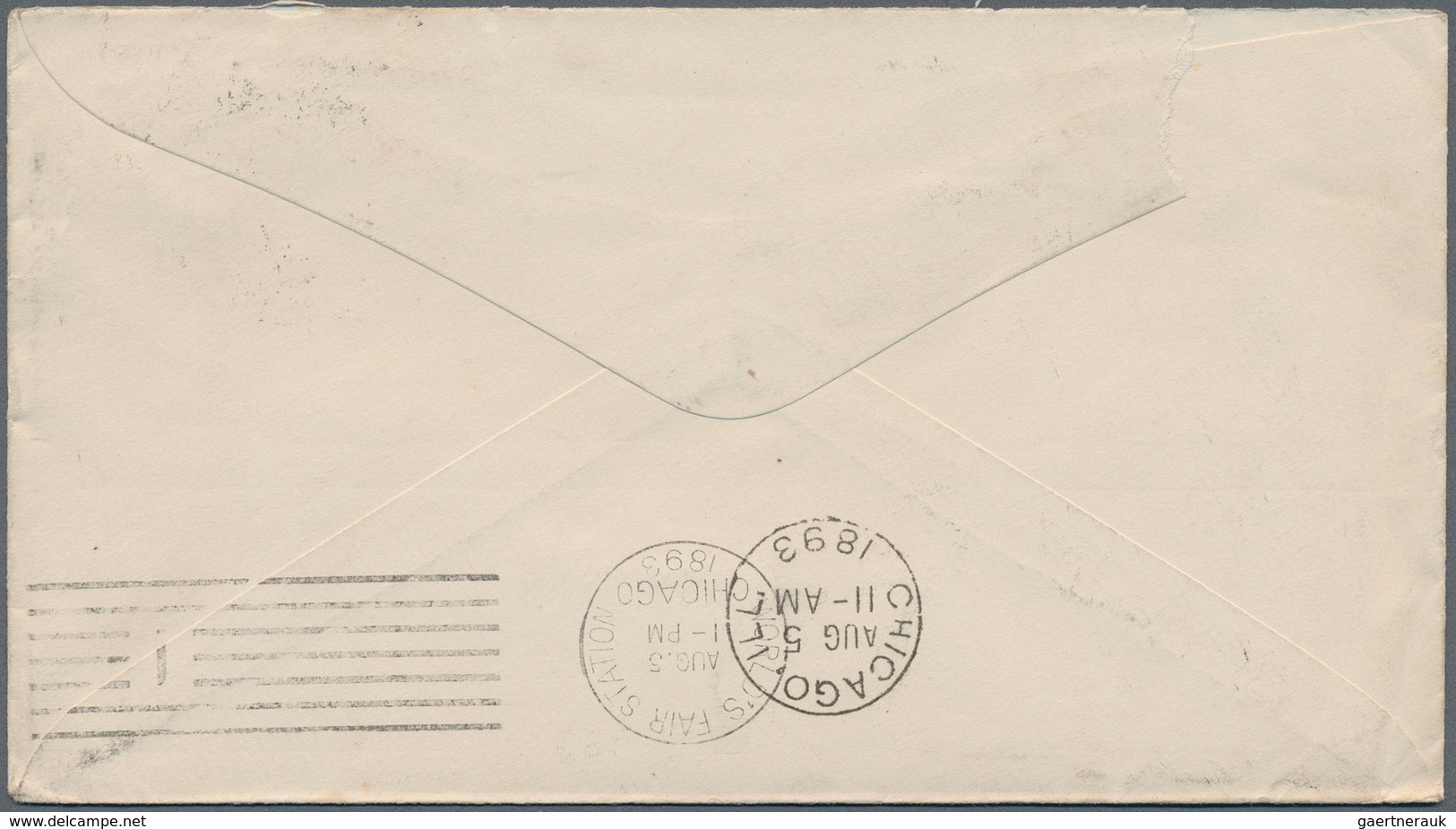 12657 Vereinigte Staaten von Amerika: 1893, Worlds Fair Chicago: Eleven USA/European (stationery) envelope