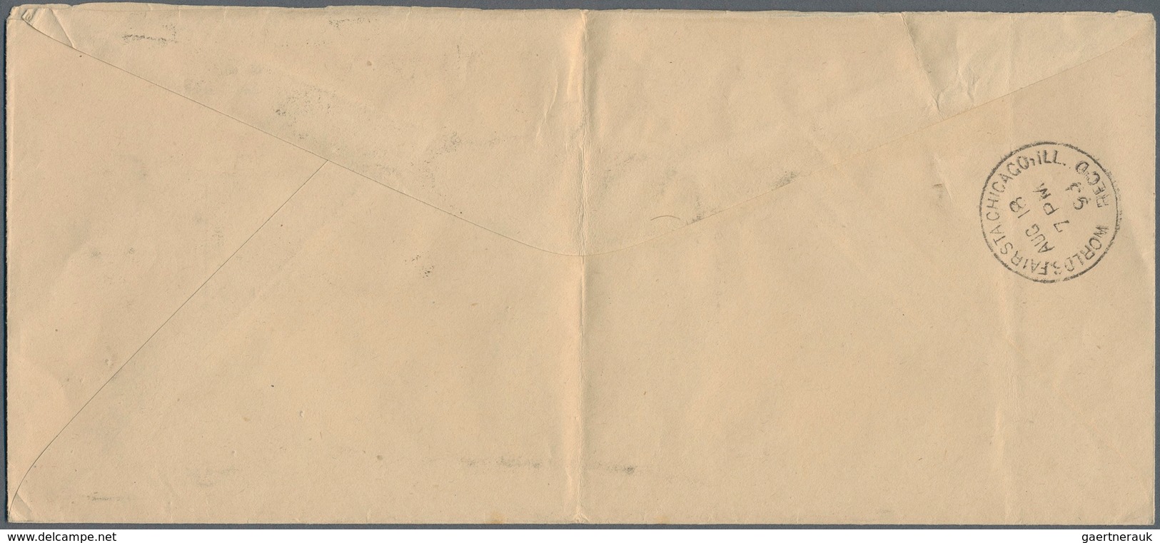 12657 Vereinigte Staaten von Amerika: 1893, Worlds Fair Chicago: Eleven USA/European (stationery) envelope