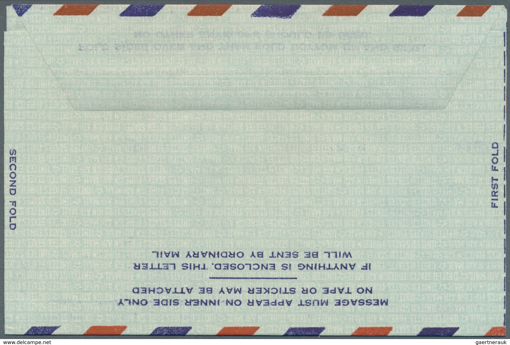 12690 Vereinigte Staaten Von Amerika - Ganzsachen: 1951, Airletter 10c. Airplane With Printing In REDBROWN - Autres & Non Classés