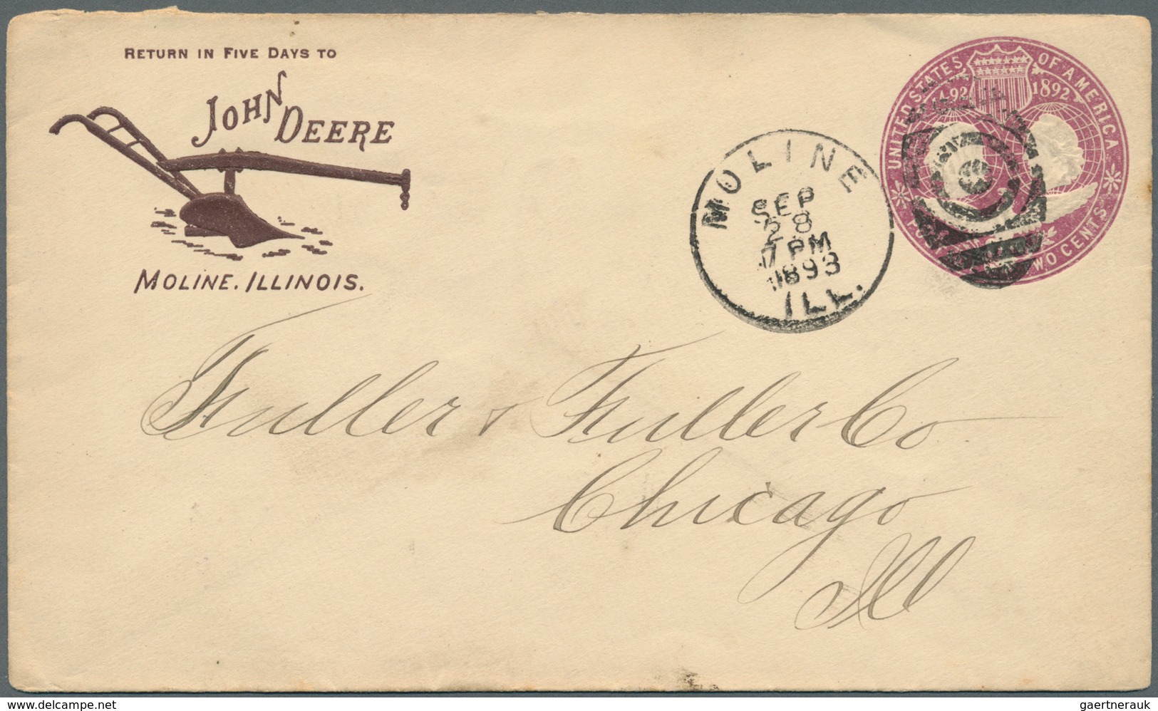 12696 Vereinigte Staaten von Amerika - Besonderheiten: 1890/1904. Lot of 7 covers/postcard bearing some at
