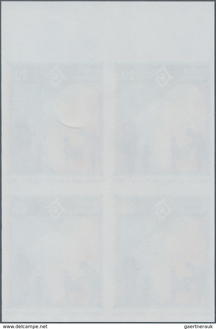 12702B Vereinte Nationen - New York: 1994. IMPERFORATE Margin Block Of 4 For The 29c Value Of The Issue "In - Sonstige & Ohne Zuordnung