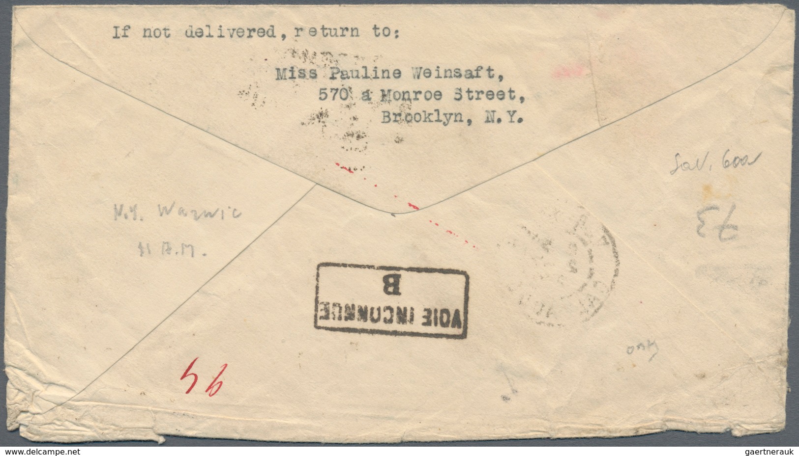 12882 Flugpost Übersee: 1927, 2 Cent Stationery Envelope From "Comdr. BYRD EXPEDITION PALNE "AMERICA" TRAN - Sonstige & Ohne Zuordnung