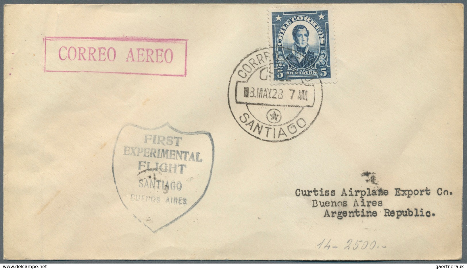 12883 Flugpost Übersee: Südamerika: 1928, Partie Mit 9 "First Experiemental Flight"-Briefen Mit Spezial-Ca - Sonstige & Ohne Zuordnung