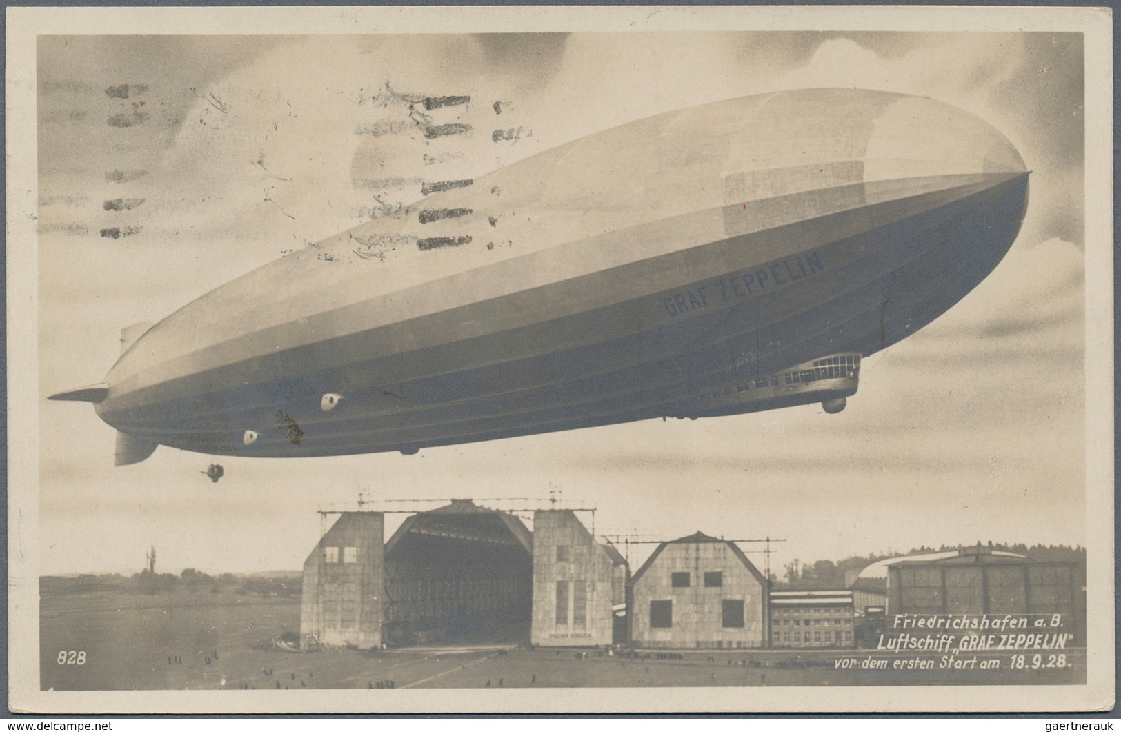 12981 Zeppelinpost Deutschland: 1928, LZ 127 KURZFAHRT, Karte Mit Bordstempel "5.NOV.1928" Und Poststempel - Luft- Und Zeppelinpost