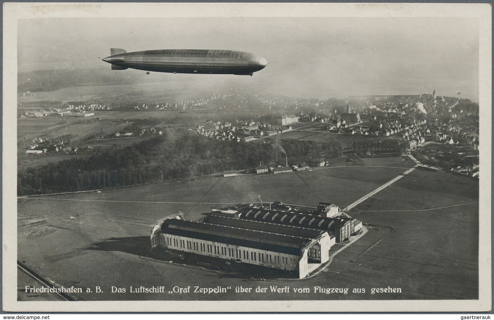 13069 Zeppelinpost Deutschland: 1929, Si. 30Bd, WELTRUNDFAHRT/ETAPPE FHFN-FHFN: Bordpost-Luxuskarte Mit 4 - Poste Aérienne & Zeppelin