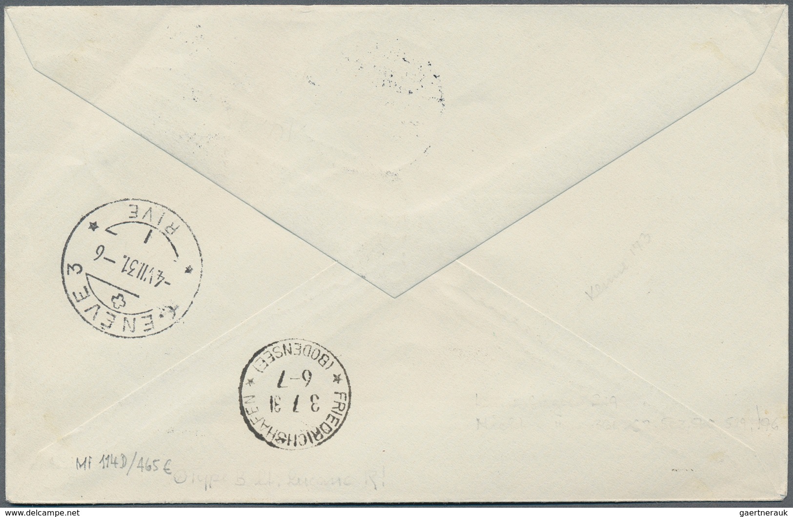 13124 Zeppelinpost Europa: 1931: ISLAND/Islandfahrt: Tadelloser R-Brief Mit 30 A + 2 Kr, Seltener Stempel - Autres - Europe