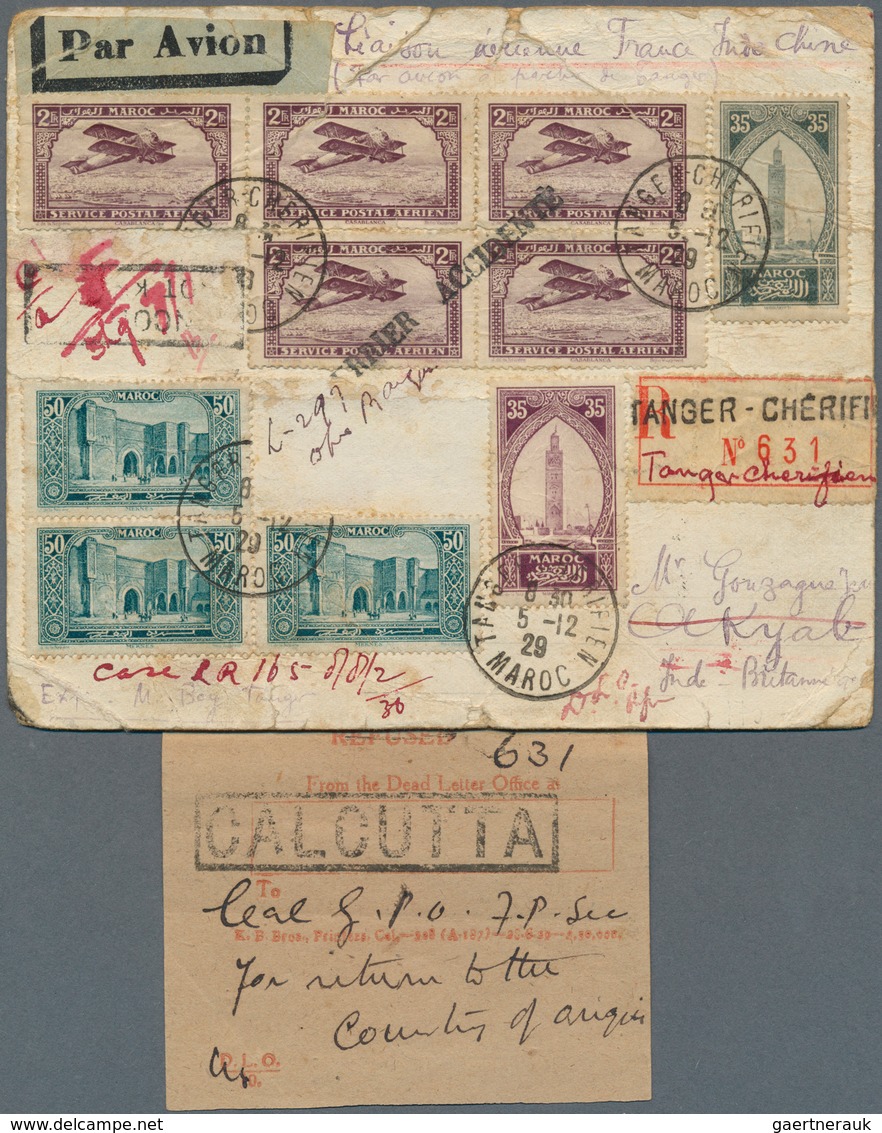 13265 Katastrophenpost: 1929, Crash Mail Tangier To Akyab, Burma. Air Orient Flight F-AJDA Marseille - Sai - Autres & Non Classés