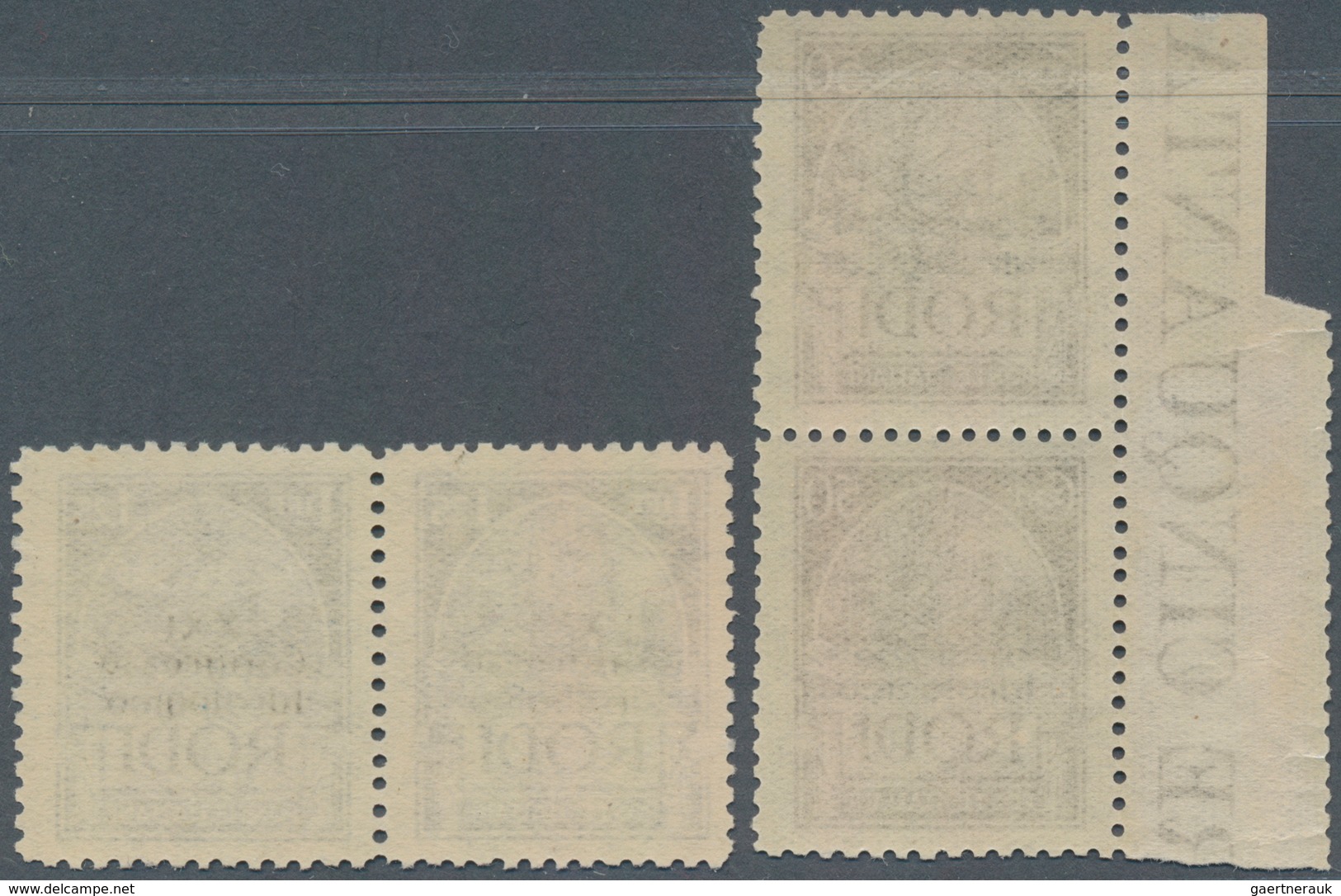 13302 Ägäische Inseln: 1930, Hydrology Congress, Two Maximum Values 50 C (from The Left Margin Of The Shee - Ägäis