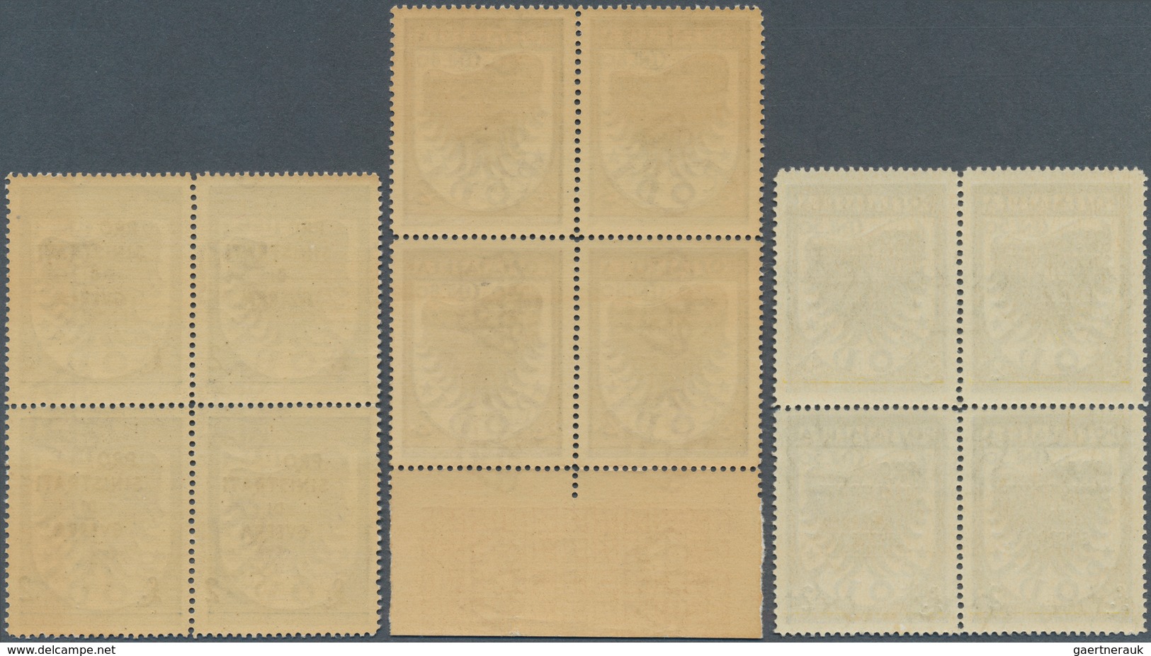 13310 Ägäische Inseln: 1944, War Victim's Relief, Complete Set As Blocks Of Four, Unmounted Mint. Sass. PA - Ägäis