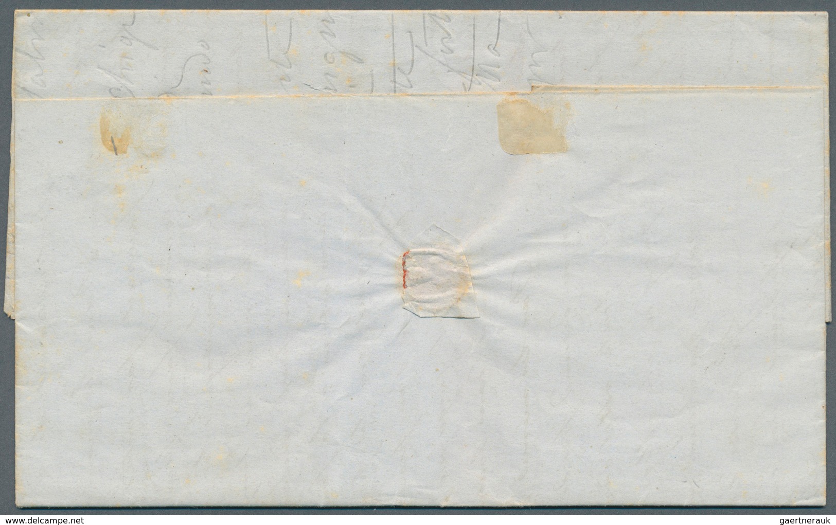 13313 Ägäische Inseln - Besonderheiten: 1855. Stampless Envelope Addressed To Constantinople Cancelled By - Ägäis