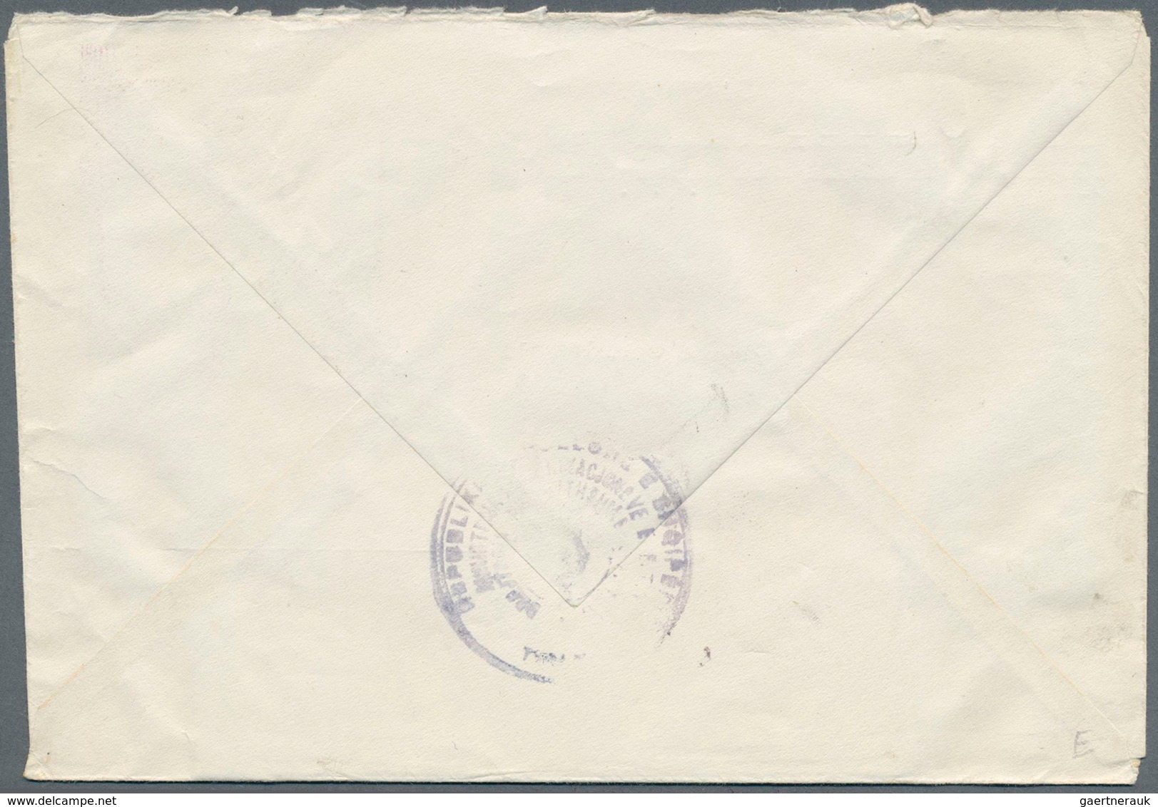 13338 Albanien: 1957/1960, 12 L Lilac Restoration, Single Franking On Registered Cover From The Albanian C - Albanien