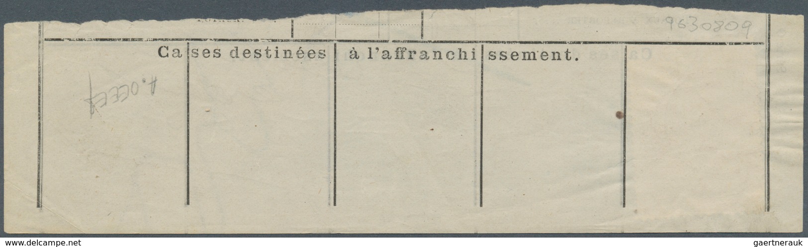 13425 Belgien - Telefonmarken: 1891, 25 C. Telefonmarke Auf Abschnitt, Tadellos Gestempelt "BORGERHOUT (AN - Telekommunikation [TE]