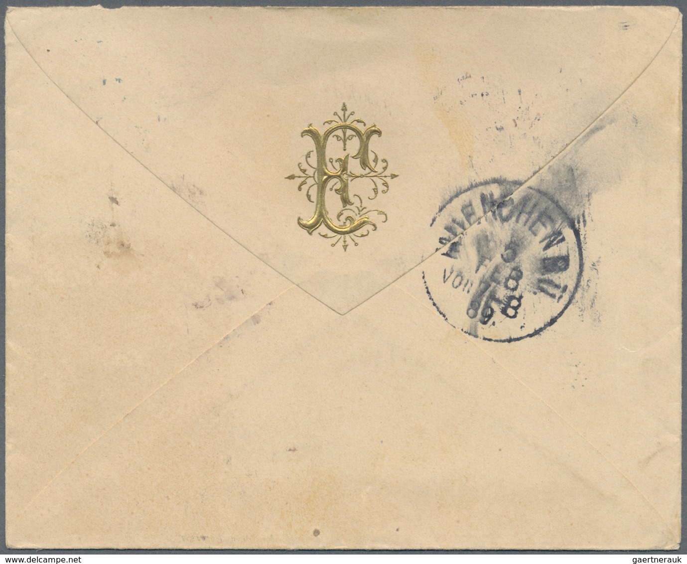 13455 Bulgarien: 1882, 25 St. Blue On Cover Tied By "ROUSTCHOUK 22/1/89" Cds., Addressed To Munich With Ar - Briefe U. Dokumente