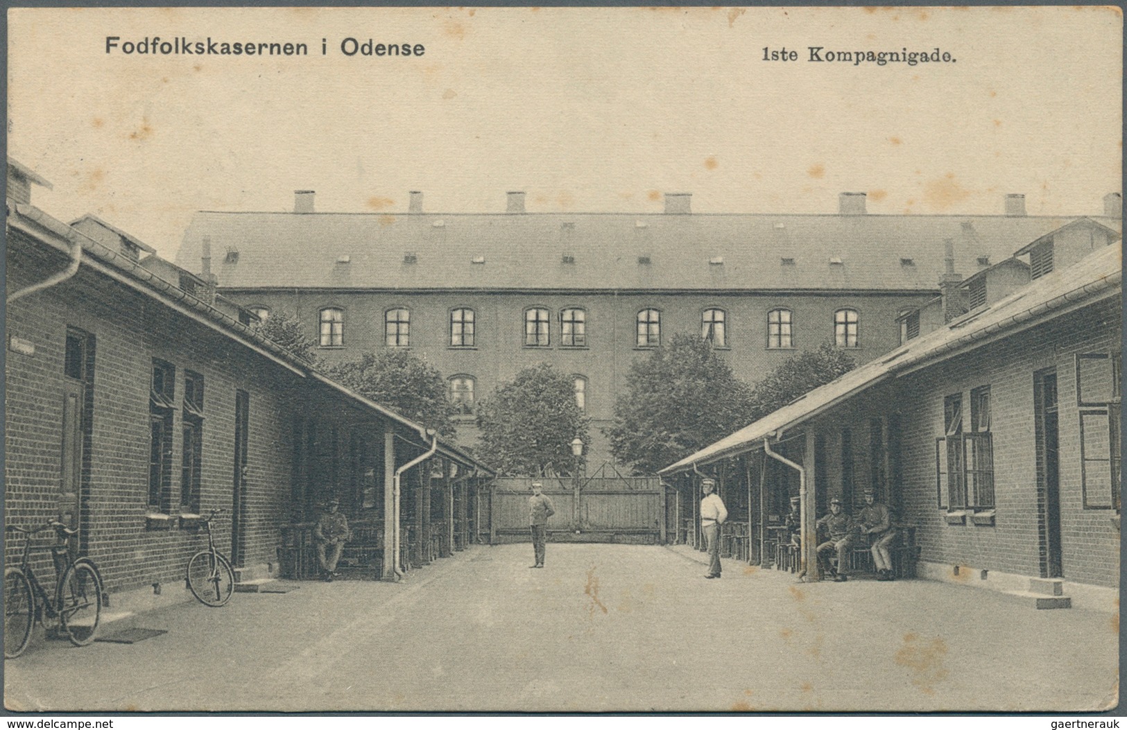 13492 Dänemark: 1915, Kriegsgefangenenpost Aus Dem Dänischen Lager Odense. Ansichtskarte Mit Abbildung Des - Briefe U. Dokumente