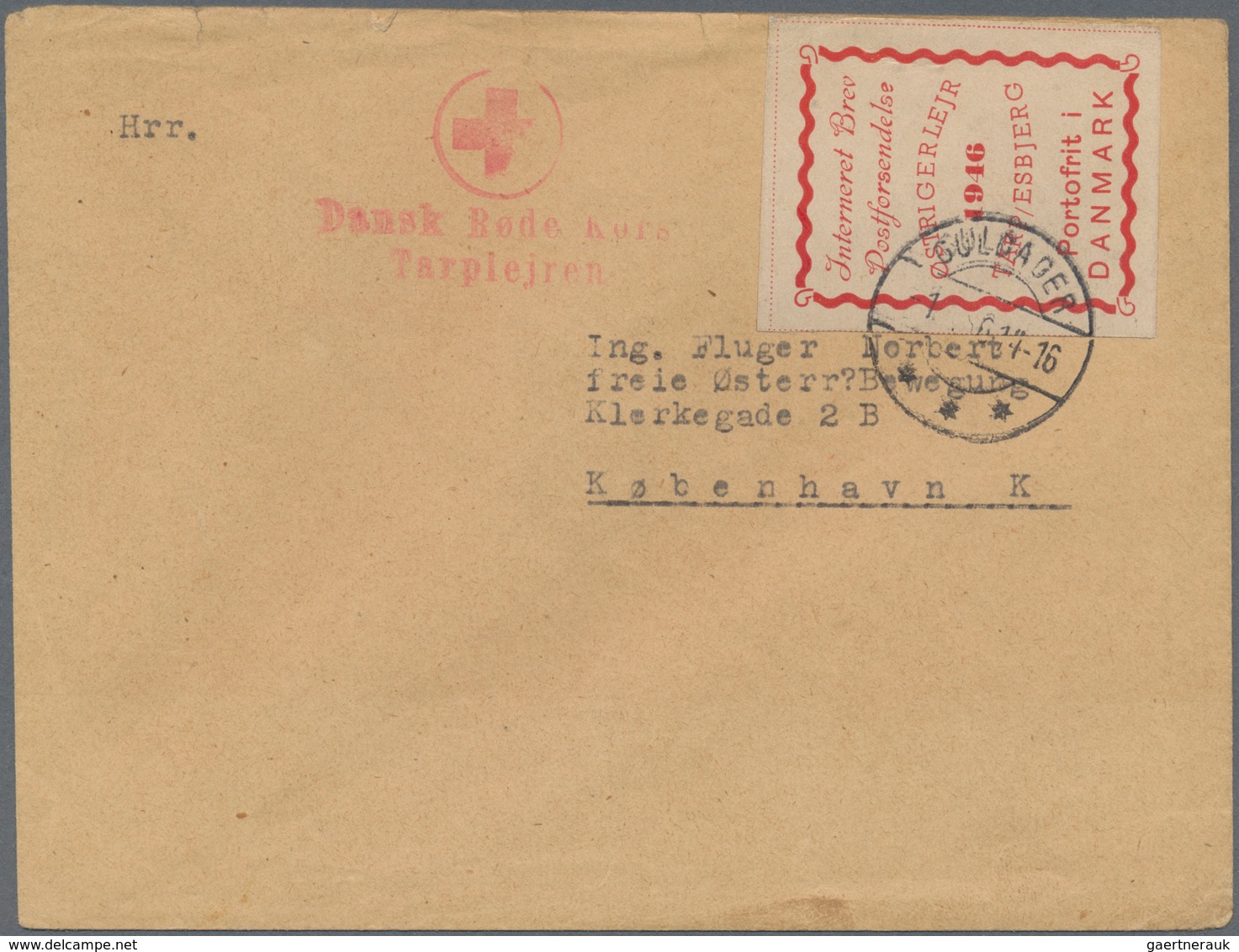 13494 Dänemark: Cover From Hannover To Schleswig With 25 Öre Postage Due And Retour 1921, Also Red Cross-C - Lettres & Documents