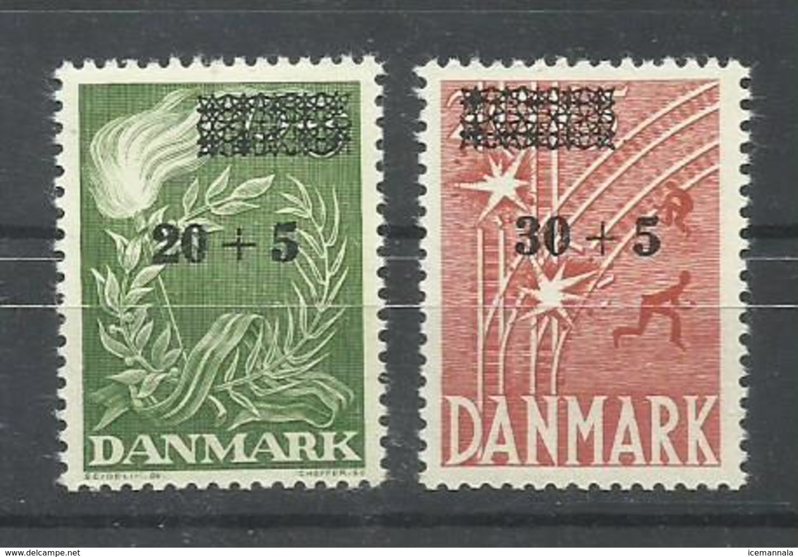 DINAMARCA   YVERT  358/59   MNH  ** - Unused Stamps