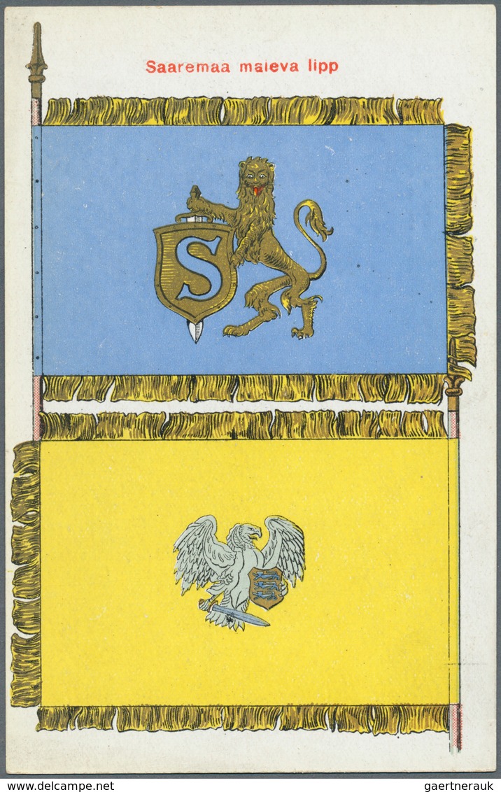 13531 Estland - Besonderheiten: 1925. Picture postcard set of 15 unused cards showing the various flags of