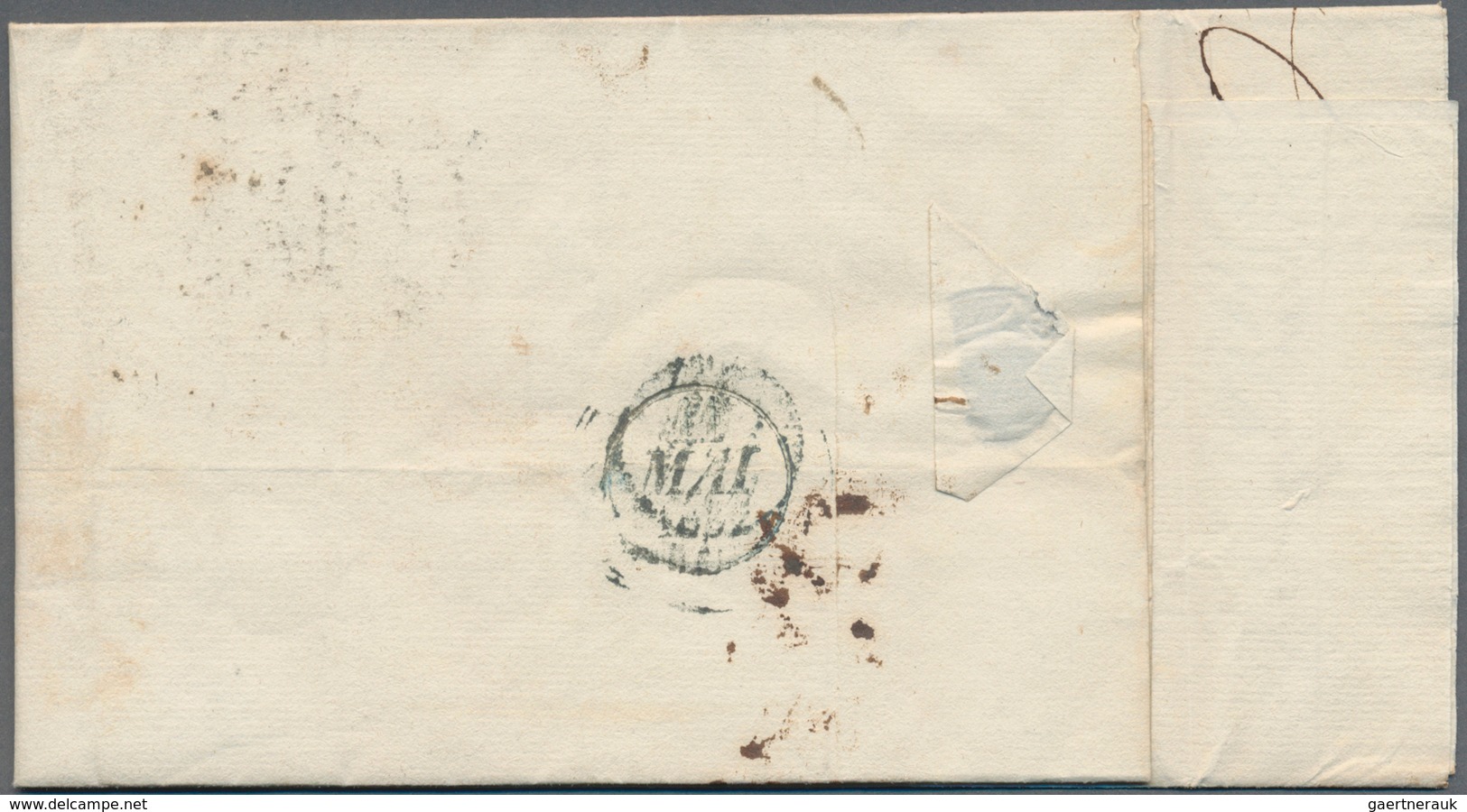 13547 Frankreich - Vorphilatelie: 1832, Letter From Le Havre To Paris, Cancelled "Le Havre 10 Mai 1832 EST - 1792-1815: Départements Conquis