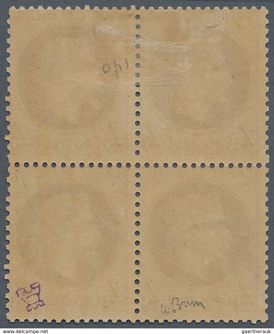 13614 Frankreich: 1862, 4 C. Napoleon Gray Purpel, Unused Block Of 4 With Original Gum. Signed (Yvert No. - Gebraucht