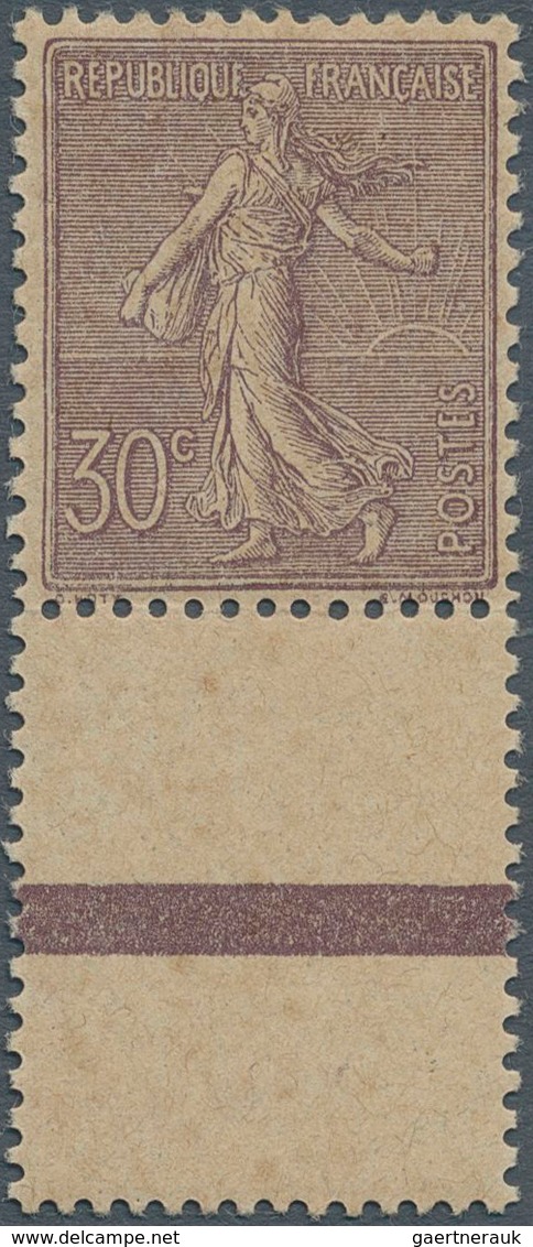 13691 Frankreich: 1903, 30 C. Light Violet, Very Well Centered, Perfect Mint Never Hinged And Blank Field, - Gebraucht