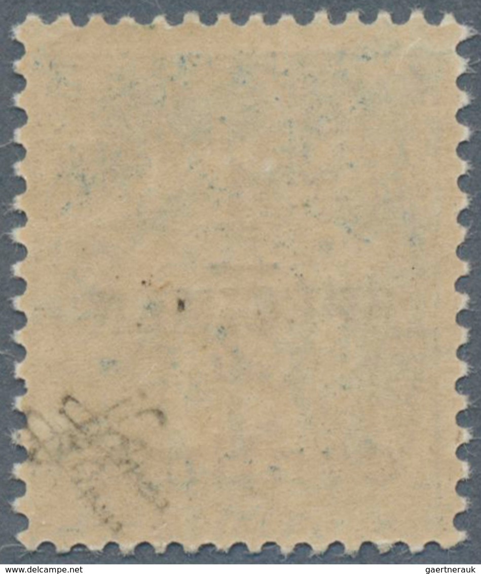 13707 Frankreich: 1919, 1/2 C. On 1 C. Greenish Black, GC Paper, Overprint "SPECIMEN", Mint, Signed. Calve - Gebraucht