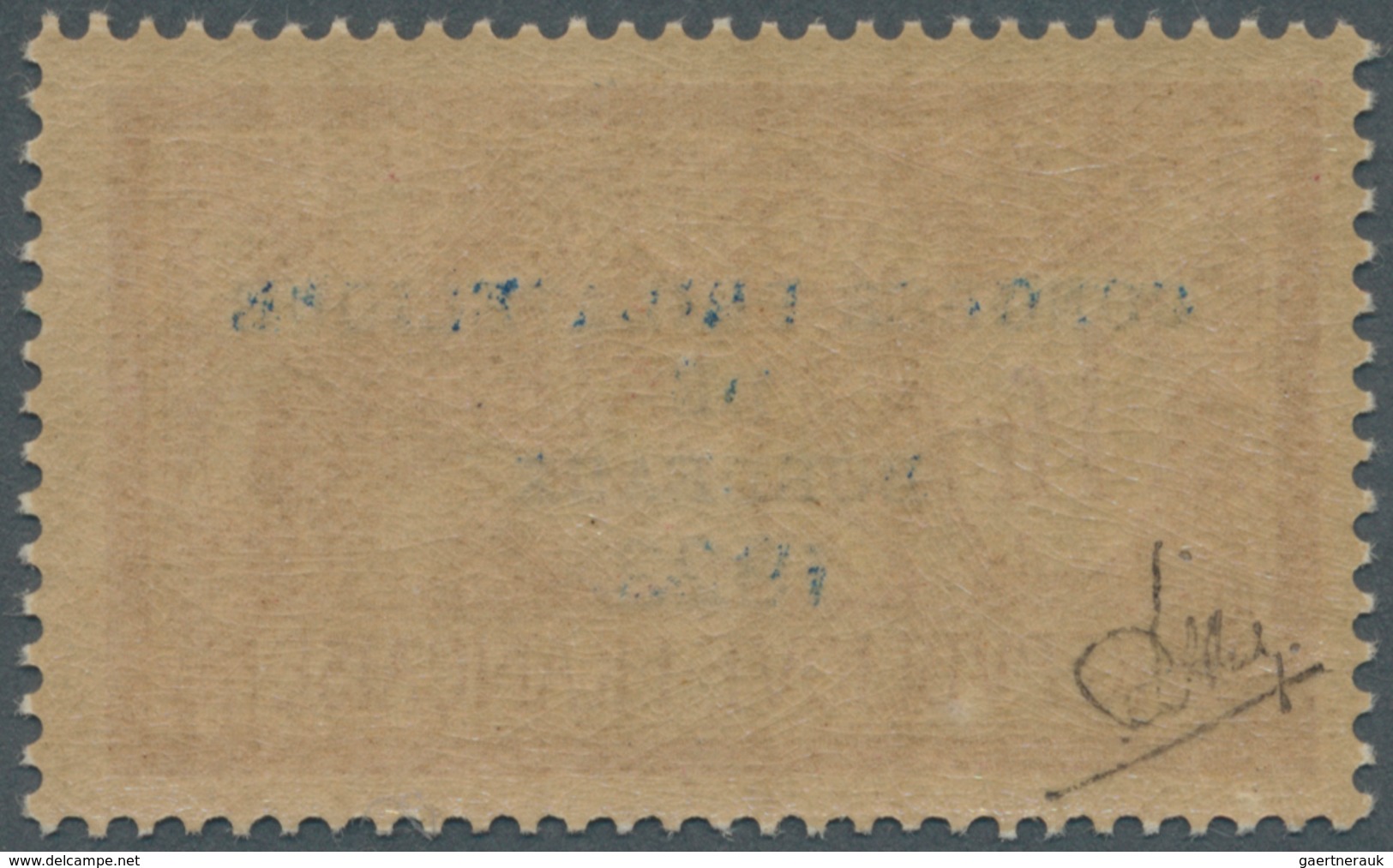 13717 Frankreich: 1923, 1 Fr. "Philatelisten Kongress In Bordeaux", Zentriertes Postfrisches Luxusstück (M - Gebraucht
