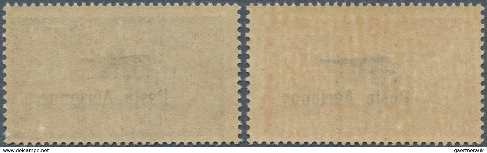 13731 Frankreich: 1927, International Flight And Navigation Exhibition, 2 Fr And 5 Fr With Overprint "Post - Gebraucht