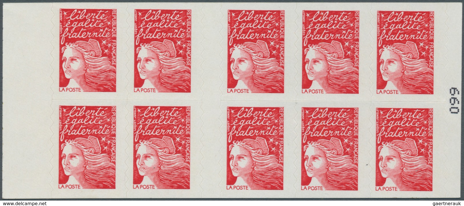 13922 Frankreich - Markenheftchen: 2000. Stamp Booklet 10x Marianne De Luquet (099). Mint, NH. Booklet Cov - Sonstige & Ohne Zuordnung